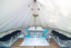 Honeycrisp Bell Tent at Hedgerow Cottage and Glamping