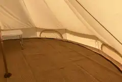 Bell tent unfurnished interior
