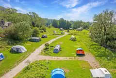 Large Optional Electric Grass Pitches at Moss Howe Farm Campsite