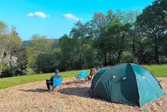 Non Electric Grass Pitches at Cwm Wye Camping