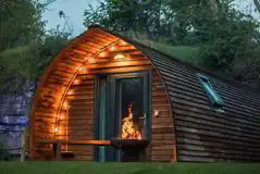 Ensuite Deluxe Wigwam Pod with Hot Tub at Wigwam Holidays Forcett Grange