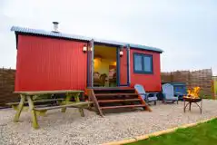The Gambo Shepherds Hut at Kidwelly Farm Cottages