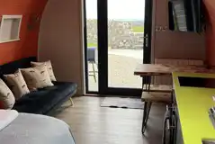 Glamping pod interior 