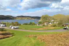 Electric Grass Pitches at Oban Holiday Park