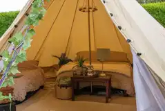 Bell tent interior