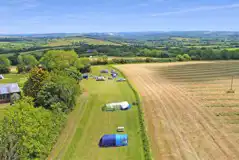 Electric Grass Pitches at Quarry Park Camping