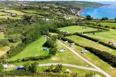 Non Electric Grass Backpacker Pitches at Coverack Camping