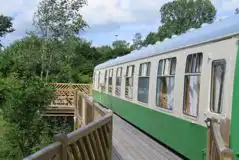 Railway Carriage at The Glamping Coach at Bodiam Station