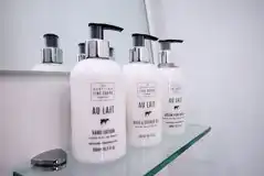 Premium glamping pod toiletries 