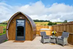 Premium Glamping Pods with Hot Tubs at Peel Farm