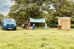 Panoramic Jumbo Ensuite Campervan Pitches at Worfe Camping