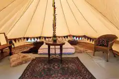 Bell tent interior