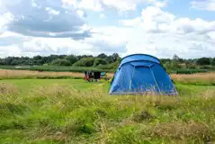 Non electric grass tent pitches