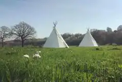 Non Electric Grass Pitches at Camping at Tipi Adventure