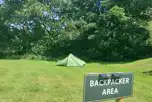 Backpacker tent pitches
