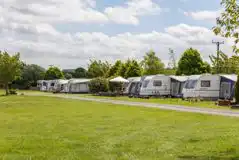 Electric Grass Pitches at Wolds Way Caravan and Camping
