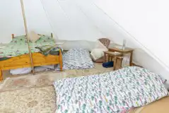 Hideaway bell tent interior