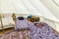Lands end bell tent interior