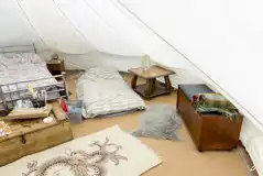 The island bell tent interior 