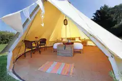 Bell Tent at Cott Farm Exclusive Use Glampsite