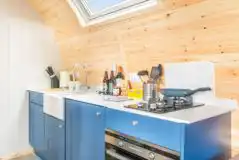 Gold glamping pod kitchenette Gold glamping pod kitchenette