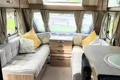 Ursula caravan seating area