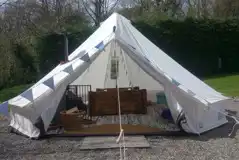Boutique Bell Tent at Camp Cynrig Glamping Village