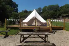 Large Bell Tent at Camp Cynrig Glamping Village