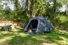Non Electric Grass Tent Pitches at Rainbow Retreat