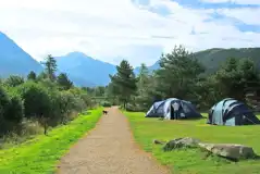 Non Electric Grass Backpacker Pitches at Glen Nevis Caravan and Camping Park