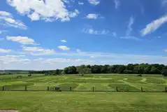 Electric Grass Pitches at Two Hoots Glamping Site