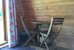 Double glamping pod interior