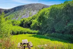 Non electric grass tent pitches