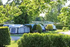 Grass tent pitches