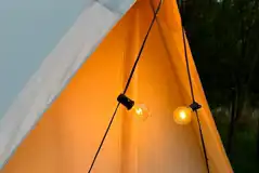 Bell tent fairy lights