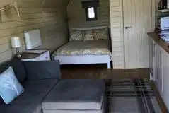 Adults only glamping pod interior 