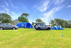 Non electric grass tent pitches