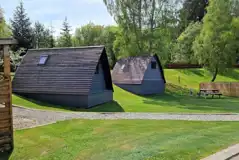 Electric sockets and USB ports in camping pod Electric sockets and USB ports in camping pod