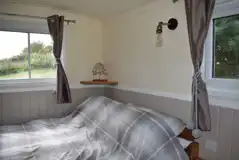 Shepherd's hut double bed