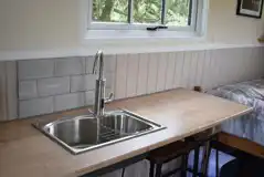 Shepherd's hut sink