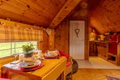 Cabin of Hearts dining area