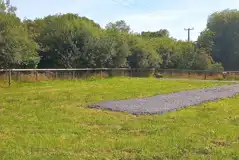 Non electric gravel and grass campervan pitch Non electric gravel and grass campervan pitch