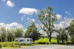 Touring caravan pitch