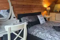 Honey ensuite glamping pod interior