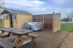 Carousel yurt hot tub Carousel yurt hot tub