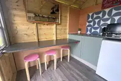 Carousel yurt kitchenette Carousel yurt kitchenette