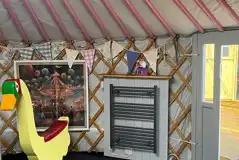 Carousel yurt interior Carousel yurt interior