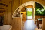 Luxury glamping pod
