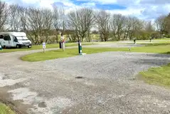 Fully serviced hardstanding pitches with 16 amp electric, water and grey waste Fully serviced hardstanding pitches with 16 amp electric, water and grey waste