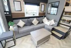 Ensuite Glamping Cabin sofa